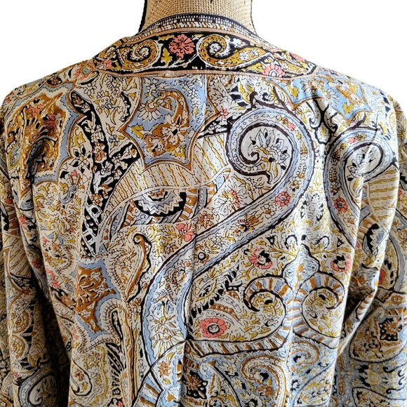 Evereve Cleobella Kalidescope Paisley Print Kimono Jacket- XS /S - Picture 7 of 9